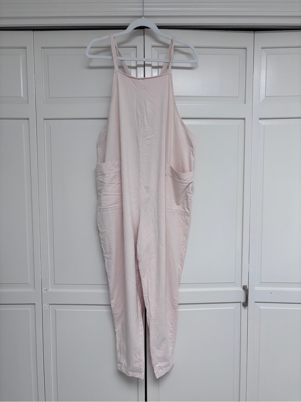 STORQ - Cream Maternity Relaxed Jumpsuit with Pockets